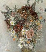 Leon Comerre Zomerbloemen oil on canvas